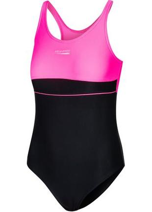 Купальник для дівчат aqua speed ​​emily 7222 чорний, рожевий діт 158см