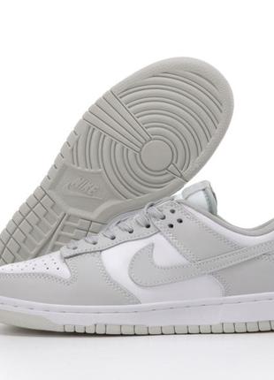 Nike sb dunk low light grey1 фото