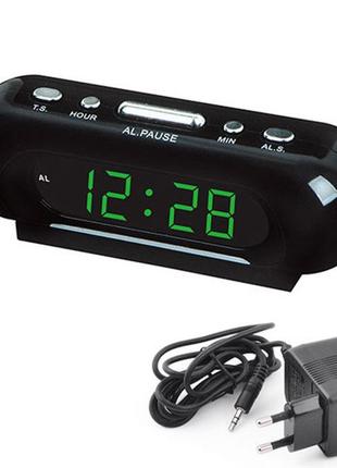 Цифровий годинник настільний vst-716-4, годинник електронний настільний світиться nr-586 цифровий light