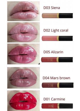 Derma series блеск для губ alizarin