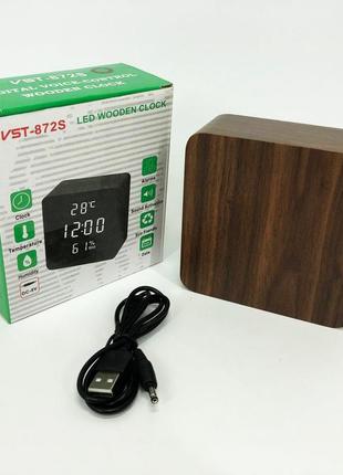 Годинники електронні настільні vst vst-872s-4, що світяться, настільний годинник jk-598 з підсвічуванням