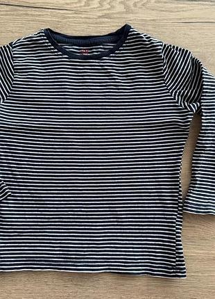 Лонгслів реглан 110 116 тонка кофта кофточка полоску полосатий полосата