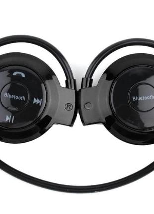 Чорні накладні навушники bluetooth гарнітури, mp3-плеєр