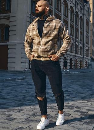 Куртка-рубашка бежевый s