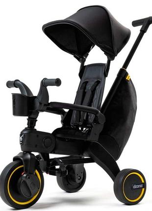 Складной трехколесный велосипед doona liki trike s5 limited edition midnight
