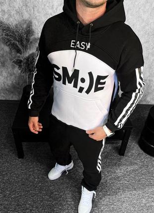 Теплий спортивний костюм худі+штани чоловічий