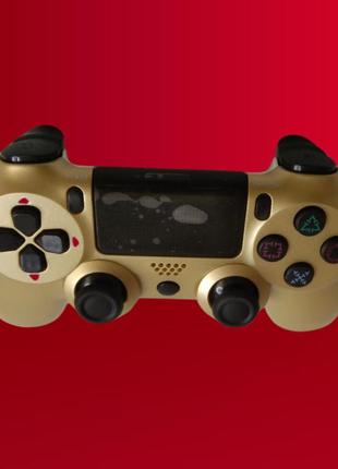Беспроводной bluetooth джойстик double wireless controller ps4-ds-2312-gold. золото