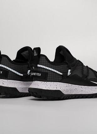 Водонепроникні кросівки чоловічі осінні nike acg Matches fly (чорно/білі)  дуже зручні та якісні