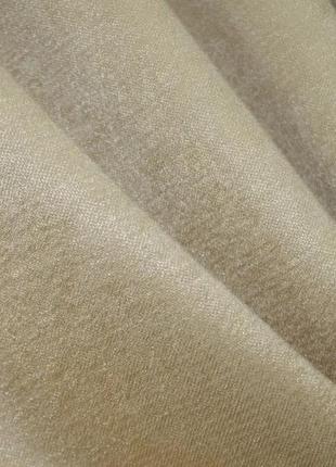 Комплект коротких штор з льону (2 шт. 125х180см). колір золотистий з венге