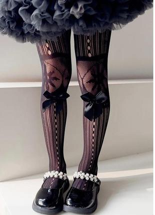 Красивые ажурные колготы для девочки