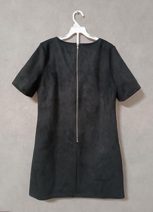 Чёрное замшевое платье missguided3 фото