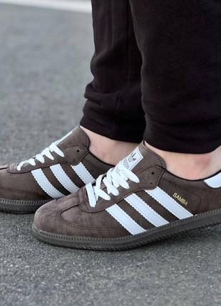 Мужские коричневые кроссовки adidas адидас5 фото