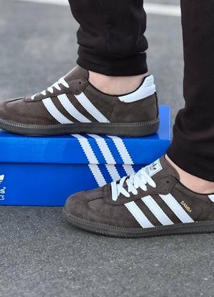 Чоловічі коричневі кросівки adidas адідас4 фото