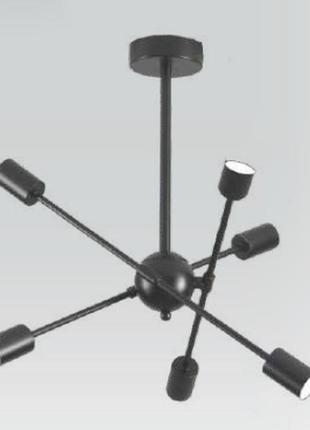 Люстра esllse york 6хе27 r 510х380 black 220-ip20