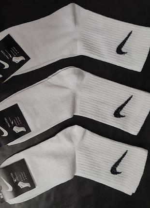 Мужские носки nike / женские носки / высокие белые носки / спортивные носки /футбольные носки / белые носки / баскетбольные чулки
