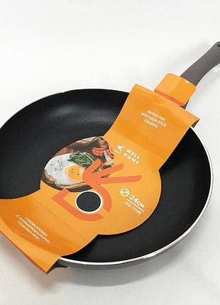 Сковорода алюмінієва 24 см well done wd-1014b індукція, сковорода з індукційним дном, якісна