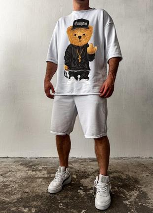 Чоловічий літній костюм футболка з шортами4 фото