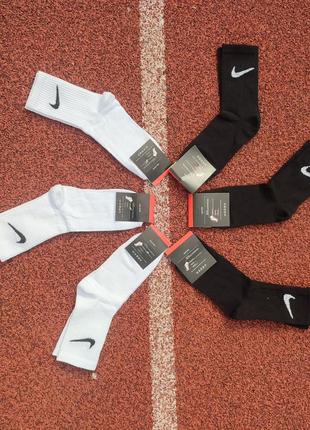 Мужские носки nike / женские носки / высокие белые носки / спортивные носки /футбольные носки / белые носки / баскетбольные чулки2 фото