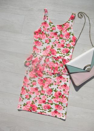 Дуже красиве яскраве плаття з трояндами h&m