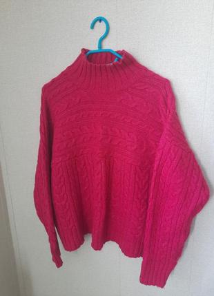 Дуже гарний светр next в косы гольф оверсайз !