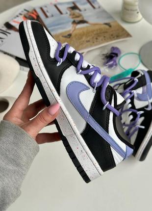 Кросівки (nike raider women walking leather shoes low black purple)💕6 фото