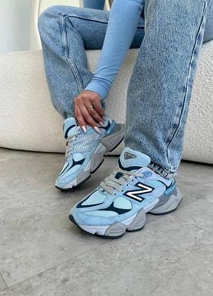 Жіночі кросівки new balance 9060 chrome blue🩵