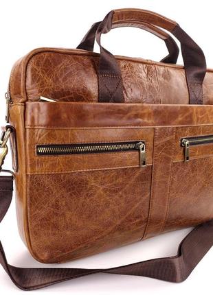 Офисная сумка для мужчин jz ns81371-2 коричневая5 фото