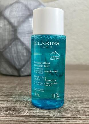 Clarins gentle eye make-up remover lotion лосьйон для зняття макіяжу з очей, 30мл