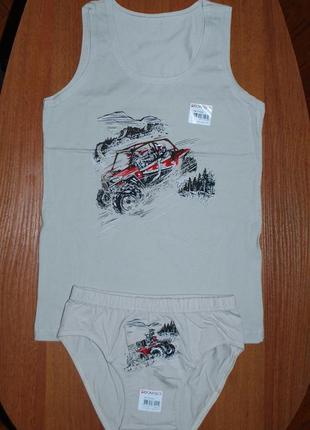 Комплект майка трусики 8-9 рост 134-140 донела donella