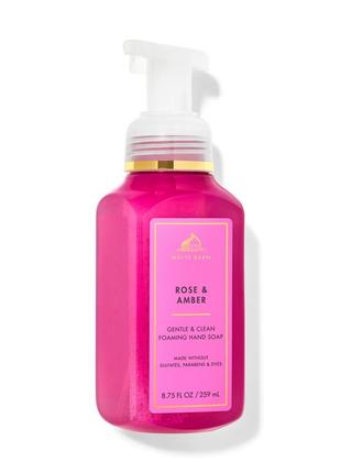 Мило-піна для рук bath and body works rose & amber