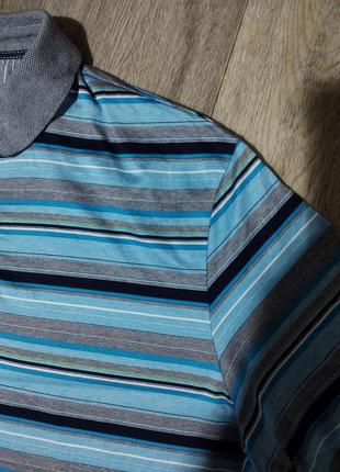 Мужская футболка / поло / blue harbour / мужская одежда / чоловічий одяг / m&s /3 фото