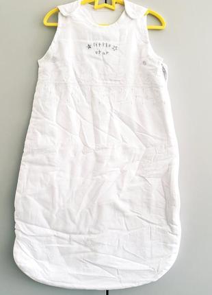 Matalan спальный мешок белый спальник 1.5 tog новорожденному малышу мальчику девочке 0-3-6м 50-56-62-68см новый