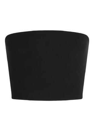 Топ короткий легкий чорний xl boohoo