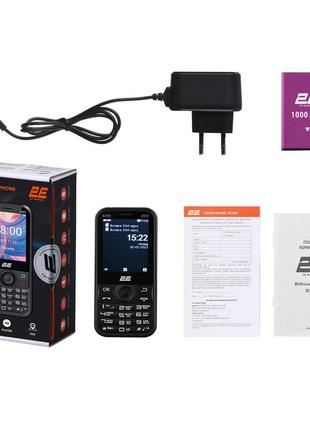 Мобільний телефон 2e e240 2022 dual sim black (688130245159)