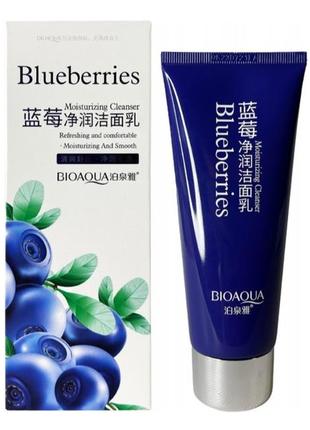 Пінка для вмивання bioaqua blueberries з екстрактом чорниці 100 мл