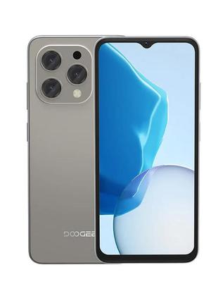 Смартфон doogee n55 4/128gb gray. телефон с большим экраном и мощным аккумулятором