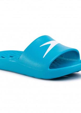 Шльопанці speedo slides one piece ju блакитний, білий діт 38