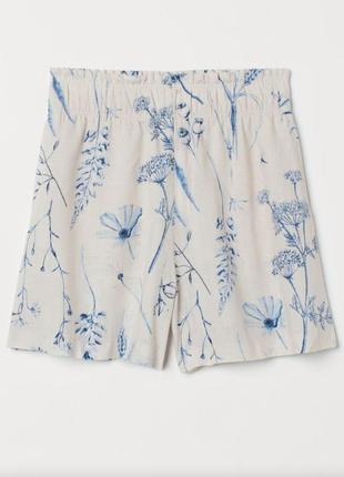 Натуральні вільні жіночі шорти р.м h&m