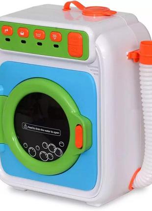Игрушечная стиральная машина с водой вращающийся барабан, звуковые эффекты