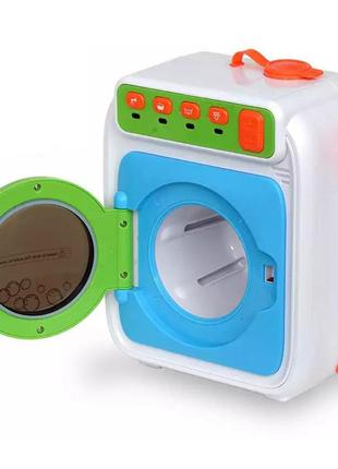 Игрушечная стиральная машина с водой вращающийся барабан, звуковые эффекты