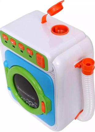 Игрушечная стиральная машина с водой вращающийся барабан, звуковые эффекты