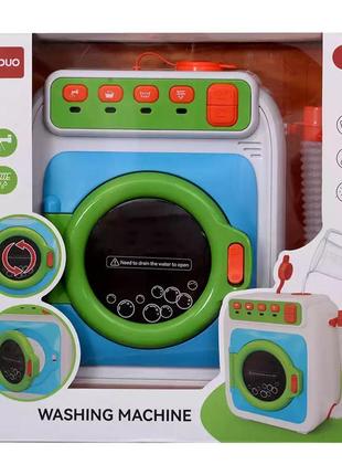 Игрушечная стиральная машина с водой вращающийся барабан, звуковые эффекты