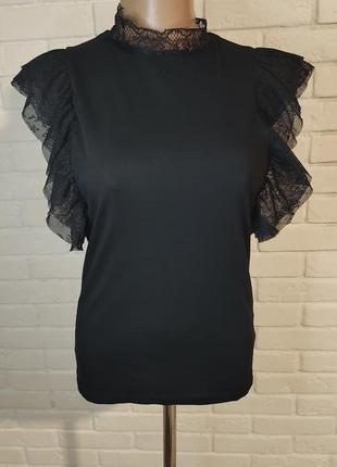 Футболка с ажурными вставками, river island, s.