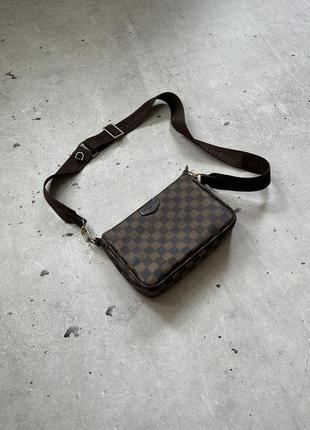 Louis vuitton leather bag luxury old money сумка через плече