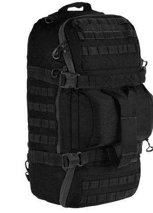 Баул армейский тактическая сумка-баул/рюкзак l 50л, 2е, черная - сумка рюкзак 50 литров