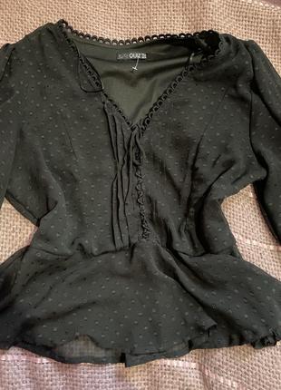 Блуза черная готическая1 фото