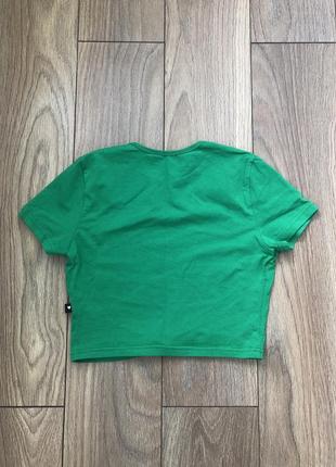 Топ футболка stuff zara зеленая изумрудная4 фото