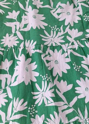 Квіткове легке плаття з льону marks spenser3 фото