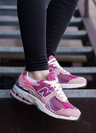 Женские кроссовки new balance 2002r pink violet😻