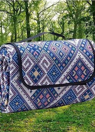 Килимок для пікніка жаккардовий, підстилка для пікніка та пляжу